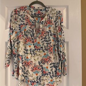 Daniel Rainn Multicolor Floral Blouse